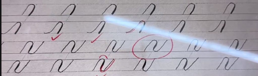 Chữ Caligraphy nét cơ bản || Hành trình luyện chữ ngày 1 jhlkl