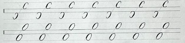 Chữ Caligraphy nét cơ bản || Hành trình luyện chữ ngày 1 chữ caligraphy nét cơ bản