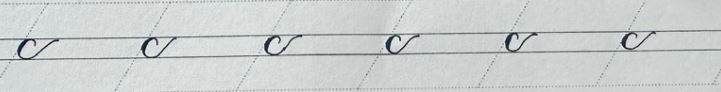 Chữ caligraphy in thường nhóm 1 (a,c,e,o,x) || Hành trình luyện chữ ngày 2 c 1
