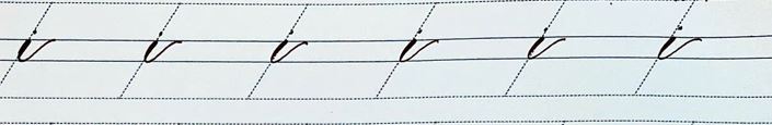 Chữ caligraphy in thường nhóm 2 (i,u,n,m,v,w) || Hành trình luyện chữ ngày 3 Chu caligraphy in tthuong nhom 2