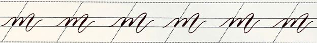 Chữ caligraphy in thường nhóm 2 (i,u,n,m,v,w) || Hành trình luyện chữ ngày 3 m
