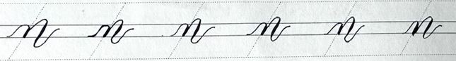 Chữ caligraphy in thường nhóm 2 (i,u,n,m,v,w) || Hành trình luyện chữ ngày 3 n 1