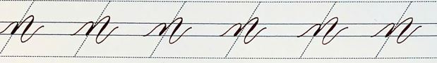 Chữ caligraphy in thường nhóm 2 (i,u,n,m,v,w) || Hành trình luyện chữ ngày 3 n