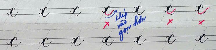 Chữ caligraphy in thường nhóm 1 (a,c,e,o,x) || Hành trình luyện chữ ngày 2 x 1